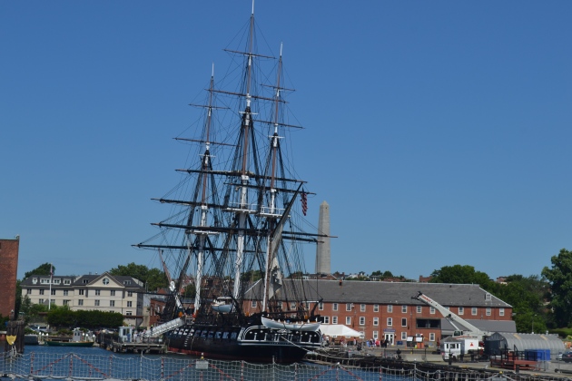 The USS Constitution AKA Old Iron Sides-- the oldest commissioned warship still afloat.